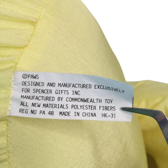 Vintage Spencer Gifts Yellow Odie Plush 30" Nylon Garfield Puppy Dog 1990 w/tags - Picture 8 of 10